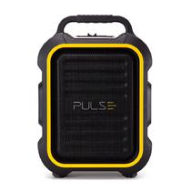 Speaker Pulse SP295 com Bluetooth/ Radio FM/ Iluminacao LED/ 2.200 Mah - Preto/ Amarelo