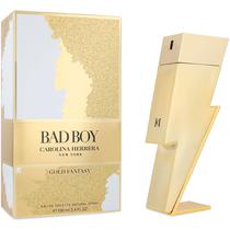 Perfume Carolina Herrera Bad Boy Gold Fantasy Edt Masculino - 100ML