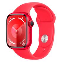 Apple Watch Series 9 MRXH3LL/A Caixa Aluminio 41MM Vermelho - Esportiva Vermelho M/L (Caixa Danificada)