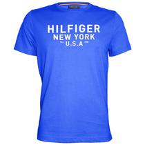 Camiseta Tommy Hilfiger Masculino MW0MW03573-491 L Azul
