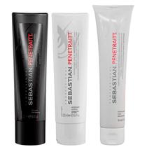 Kit Professional Sebastian Penetraitt - Shampoo + Condicionador + Mascara de Reconstrucao Intensa - 250/250/150ML
