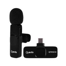 Microfone Quanta QTMISC10 Sem Fio com USB-C - Preto