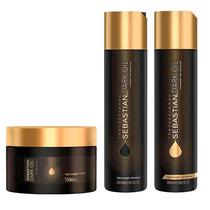 Kit Professional Sebastian Dark Oil - Shampoo + Condicionador + Mascara de Hidratacao Profunda - 250/250/150ML