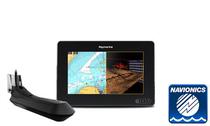 GPS Sonda Raymarine Axion 7" Realvision 3D Transducer RV-100 Combo Mapa Brasil Navionics Platinum+
