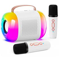 Speaker Yookie SK25 - USB/Aux/SD - Bluetooth - 10W - com 2X Microfones - Branco