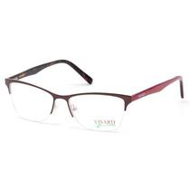 Armacao para Oculos de Grau Feminino Visard M603-C2 - Animal Print/Vermelho