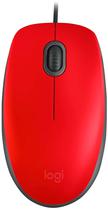 Mouse com Fio Logitech M110S Silent 910-006755 Red