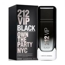 Perfume Carolina Herrera 212 Vip Black Own The Party NYC Edp Masculino 100ML