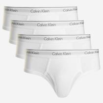 Cueca Calvin Klein Masculino U4183-100 s  Branco  4 Pecas