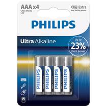 Pilha Philips Ultra Alkaline LR03E4B - AAA - 4 Unidades