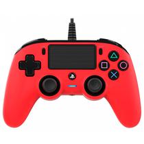 Controle Compacto Nacon com Fio para PS4 - Vermelho