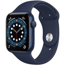 Apple Watch Series 6 de 44MM M00J3LL/A A2292 GPS (Caixa de Aluminio Azul/Pulseira Esportiva Marinho-Escuro)