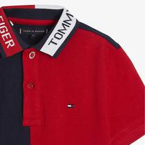 Camiseta Tommy Hilfiger Polo Infantil Masculino M/C KB0KB05432-XA9-00 10 Racing Red/Blac