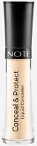 Corretivo Note Conceal & Protect Liquid Concealer 01 Light Sand - 4.5ML