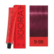 Crema de Coloracion Schwarzkopf Igora Royal 9-98 Rubio Muy Claro Violeta Rojo 60GR