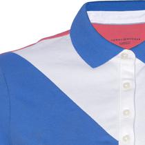 Camiseta Tommy Hilfiger Polo Feminina RM37678962-420 XXL Branco Azul Rosa