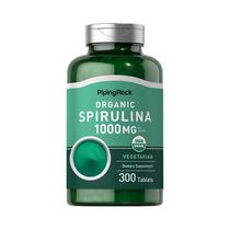 Vitamina Piping Rock Organic Spirulina 1000MG 300 Capsulas