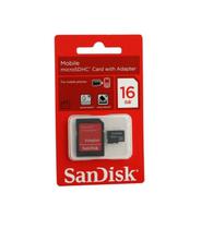 Memoria Sandisk SDHC 16GB (Card+Adap)
