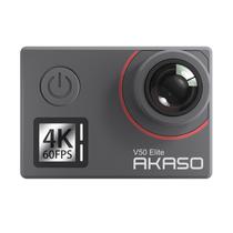 Camera de Video Akaso V50 Elite Camera de Acao Esportiva Tela Touch 20MP /4K Ultra HD /8X Zoom /2 Baterias - Preto