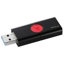 Pendrive Kingston DT106/64GB 64GB / USB 3.1 - Preto e Vermelho