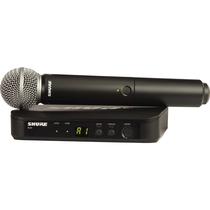 Microfone Sem Fio Shure BLX24/SM58-J10 - Preto