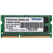 Memoria Ram Patriot 4GB DDR3 1600MHZ para Notebook - PSD34G1600L81S