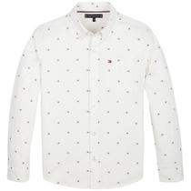 Camisa Tommy Hilfiger Infantil Masculino KB0KB05410-YAF-01 04 - Bright White