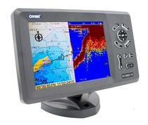 GPS Plotter Onwa KCOMBO-7A, Ais Transponder + Fishfinder + Carta Nautica Brasil, Tela 7 Pol