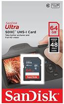 Cartão de Memória Sandisk SD 64G Ultra 48MB/s C10