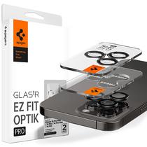 Pelicula de Camera Spigen Glas TR Ez Fit Optik Pro AGL05205 para iPhone 14 Pro/14 Pro Max/15 Pro/15 Pro Max - 2 Unidades