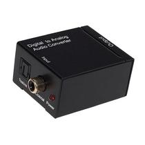 Kit Conversor de Audio Digital para Analogico p/N0007 / Cabo Optico / Rca P2 - Preto