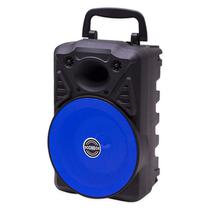 Speaker / Caixa de Som Portatil Soonbox S30 K0111 / 4" / com Bluetooth 5.0 / FM Radio / TF Card / Aux / USB / 5W / USB Recarregavel - Preto/ Azul