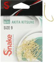 Anzol Snake Akita Kitsune Gold 09 (50 Pecas)