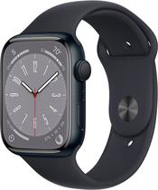 Apple Watch S8 (GPS) Caixa Aluminio Midnight 45MM Pulseira Esportiva A2771 MNP13VC