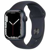 Apple Watch S7 MKMX3LL/A 41MM / GPS / Aluminium Sport Band - Preto